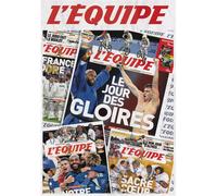 Puzzle 1000 pièces L'equipe JO Paris 2024 montage Une du journal Bleu