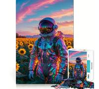Puzzle 1000 pièces Les Astronautes pour Adolescents, idéal pour développer la mémoire, Passer du Temps Libre et Offrir Un Joli Cadeau 38x26cm