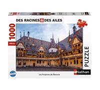 Nathan - Puzzle 1000 pièces - Les hospices de Beaune - Adultes et Enfants dès 14 Ans - Puzzle de qualité supérieure - Encastrement Parfait - Collection des Racines et des Ailes - 12001536