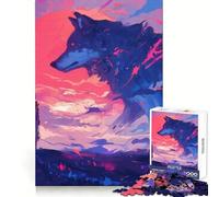 Puzzle 1000 pièces l'esprit du Grand Loup pour Adolescents stimule la mémoire, réduit Le Stress, découpe de qualité supérieure, Cadeau précieux 38x52cm