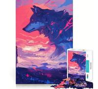 Puzzle 1000 pièces l'esprit du Grand Loup pour Adolescents stimule la mémoire, réduit Le Stress, découpe de qualité supérieure, Cadeau précieux 38x52cm