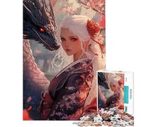 Puzzle 1000 pièces L'Étreinte du Dragon Puzzle pour Adultes pour s'amuser en Famille Jeu éducatif Difficile et Stimulant (Dimensions 38x26cm)