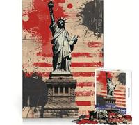 Puzzle 1000 pièces Liberté américaine Développe la logique, favorise la Pleine Conscience et Offre Un Cadeau précis et attentionné (38x26cm)