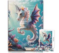 Puzzle 1000 pièces Licorne Hybride, Hippocampe, Petit Jouet éducatif, Jeu d'analyse et de logique, Cadeau de Noël Secret, Format 38x52cm