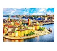 Puzzle 1000 pièces : L'île du Vieux Centre Stockholm Mr Broccoli G