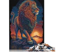 Puzzle 1000 pièces Lion Art Series Style 1 pour Adultes Puzzle Difficile Puzzles pour Adultes Activité familiale Puzzles 1000 pièces (75 x 50 cm)