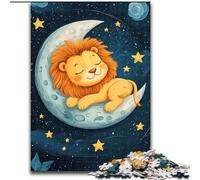 Puzzle 1000 pièces Lion endormi Puzzle 1000 pièces : Un Casse-tête Stimulant pour Les Adolescents, idéal pour la décoration intérieure ou comme Cadeau (Taille : 26 x 38 cm)