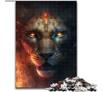 Puzzle 1000 pièces Lion Fantastique 1000 pièces Puzzle Adultes Activité de Lien Familial, Cadeau Décoration Maison, Jeu de Famille (Taille 50x75cm)