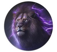 Puzzle 1000 pièces Lion Fantastique en Carton pour Adultes, idéal pour la décoration intérieure, Les Anniversaires, Les fêtes et Les Cadeaux 67,5 x 67,5 cm