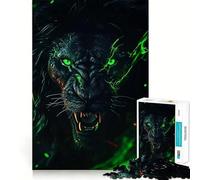 Puzzle 1000 pièces Lion Radioactif pour Adolescents Stimule la mémoire Calme et sérénité Qualité supérieure (50x75cm)