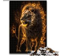 Puzzle 1000 pièces Lions colorés pour Adultes et Adolescents, Anti-Stress, Vacances à la Maison, Passe-Temps, Amour Entre Couples (50x75cm)