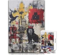 Puzzle 1000 pièces Lions Roi des Trônes Difficile Cadeau d'anniversaire pour Les 14 Ans et Plus (Taille 38x26cm)