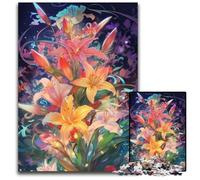 Puzzle 1000 pièces « Lis radieux » pour Adultes, défi cérébral, activité éducative pour Adolescents, 26x38cm/10,23x14,96 Pouces