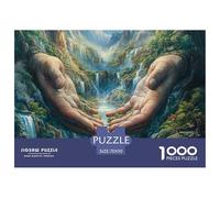 Puzzle 1000 Pièces Lis Rouges avec Nuages Violets, Papier Recy ctivité Familiale, Décoration Murale 38x26cm/1000pcs