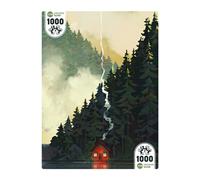 Puzzle Universe : Little Red House | Puzzle 1000 pièces Adulte | Illustration Mara Surleau | Scène Aquatique mystérieuse | Soft Touch | Fabriqué en Europe