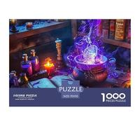Puzzle 1000 Pièces Livre magiqueAdulte De Qualité Supérieure The World in Books pour Enfants Et Adultes Cadeaux Adultes Et Enfants À Partir De 12 Ans 70x50cm/1000pcs