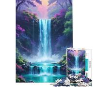 Puzzle 1000 pièces L'oasis secrète de la Cascade Activités Amusantes à la Maison Course de Vitesse Manuelle Jeux éducatifs pour 14 Ans et Plus Jeu de Puzzle Offert (38x26cm)