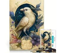 Puzzle 1000 pièces L'Oiseau Blanc pour Adolescents, Jeu de logique Pure, Silencieux, Calme, aux Contours Nets, décoration Murale 38x52cm