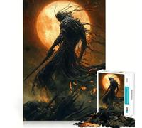 Puzzle 1000 pièces l'ombre de la Lune de Sang pour Adolescents améliore la mémoire et Les Loisirs Découpe Solide pour Les vœux du Père Noël 38x26cm