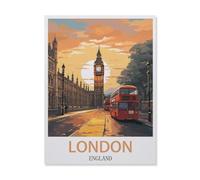 Puzzle 1000 Pièces，Londres Angleterre，Adultes Uniques en Papier 1000 Puzzles, Enfants Éducatifs Famille Jouets Intéressants（38x26cm）-IG9