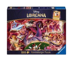 Puzzle 1000 pièces Lorcana Ravensburger Ruby Illustration fantasy personnages Disney Rouge/Rose/Violet