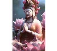 Puzzle 1000 pièces,Lotus Bouddhiste Avalokitesvara Puzzl pour Adultes, Puzzles pour Adultes Jeu éducatif Défi Jouet, Jeu d'adresse pour Toute la Famille, Puzzle pour Adulte Enfants