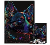 Puzzle 1000 pièces Loup Animal pour Adultes, Puzzles en Carton pour Adolescents et Divertissement en Famille - Jeu de réflexion DIY, Cadeau 26x38cm/10,23x14,96 Pouces
