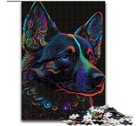 Puzzle 1000 pièces Loup Animal Puzzles en Carton, Casse-tête Stimulant pour Les Adolescents, Jeu interactif Amusant en Famille 1000 pièces(26x38cm)