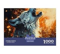 Puzzle 1000 Pièces LoupJeux Éducatif Défi Jouets Cadeaux Puzzles Classiques pour Adultes Et Enfants À Partir De 14 Ans,Cool LoupPicture 70x50cm/1000pcs