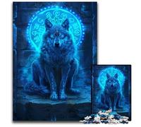 Puzzle 1000 pièces Loups des rêves, Puzzle Difficile pour Adultes, Casse-tête à Faire soi-même, Jeu Familial idéal ou Cadeau décoratif 26x38cm/10,23x14,96 Pouces