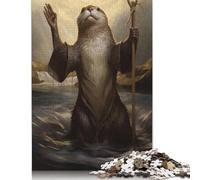 Puzzle 1000 pièces Loutre Moïse, difficulté du Puzzle : Jeux éducatifs, Jouets, Cadeaux de Noël, 1000 pièces (75 x 50 cm)