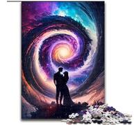 Puzzle 1000 pièces Love of Cosmos en Carton, pour Les Anniversaires, Noël, Halloween, Thanksgiving et Pâques(1000 pièces, 26x38cm)