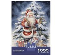Puzzle 1000 Pièces Lovely Santa Claus pour Adolescents - Jeu De Réflexion - Cadeaux pour Femmes - Idées Cadeaux Uniques pour Un Anniversaire Ou Noël 52x38cm/1000pcs