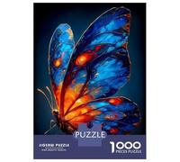 Puzzle 1000 Pièces Luminous Butterfly - Expressionist Animal Art Puzzle Adulte Jeu Manuel pour S'amuser en Famille Cadeaux Uniques pour Un Anniversaire Et Noël 70x50cm/1000pcs
