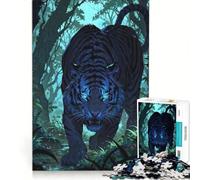 Puzzle 1000 pièces Luminous Stalker Le Royaume du Tigre éthéré Jeu de réflexion entraînez Votre Cerveau et Vos Mains idéal pour la décoration de Bureau 38x52cm