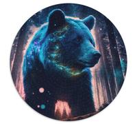 Puzzle 1000 pièces Lumos Bears, Puzzle Rond en Papier, Casse-tête Stimulant pour Adolescents, soirée de Jeux en Famille (67,5 x 67,5 cm)