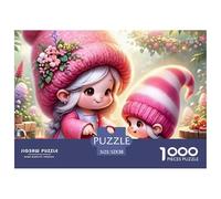 Puzzle 1000 pièces Lutins Roses Barbecue Jardin - Adulte, Extrêmement Difficile, Décoration Murale, Idée Cadeau 52x38cm/1000pcs