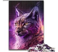 Puzzle 1000 pièces Lynx Magique, Puzzle 1000 pièces pour Adultes, Un défi créatif pour Les passionnés, pour se détendre (Taille 50x75cm)