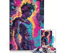 Puzzle 1000 pièces Lyre néon Orphée réinventé Jeu de réflexion détente intellectuelle idéal en Cadeau pour Toute la Famille 38x52cm