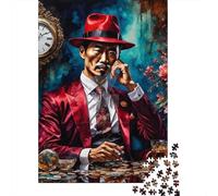 Puzzle 1000 pièces Mafia Chinoise Puzzles carrés créatifs en Bois pour Adultes Cadeaux de Noël 1000 pièces (75 x 50 cm)