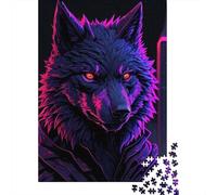 Puzzle 1000 pièces Magic Wolf pour adultes, puzzles difficiles pour adultes, puzzles amusants pour les familles, 1000 pièces (38 x 26 cm)