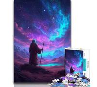 Puzzle 1000 pièces Magicien pour Adultes et Adolescents 1000 pièces Jouets éducatifs Anti-Stress renforce l'amour Entre Couples (50x75cm)