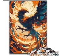 Puzzle 1000 pièces Magnifique Aigle Carton Idéal pour s'amuser en Famille - Cadeau Parfait pour Les Vacances, Les Anniversaires Taille 38x26cm