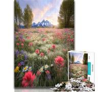 Puzzle 1000 pièces, Magnifique Paysage de Montagne et de rivière, pour Adultes, 1000 pièces, Jouets éducatifs, Anti-Stress, pour renforcer l'amour Entre Couples, 50x75cm