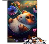 Puzzle 1000 pièces, Magnifique Puzzle Cochon d'Inde pour Adultes, Taille 50x75cm, pour Adolescents et familles, décoration DIY Parfaite et défi cérébral