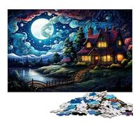 Puzzle 1000 pièces Maison colorée avec Graffitis Puzzle en Papier pour Enfants Jeux éducatifs pour Adultes 1000 pièces (38 x 26 cm)