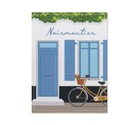 Puzzle 1000 Pièces，Maison de Noirmoutier en France，Bois Puzzles Dagogique Jeu Enfant 1000 Pieces 1000 Piece（75x50cm）-BN63