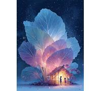 Puzzle 1000 Pieces Maisonnette Plantes Fantastiques, Jeu éducatif Défi Jouets Stimule Concentration et Imagination, Puzzle Adulte 1000 Pièces 75 x 50 cm