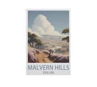 Puzzle 1000 Pièces，Malvern Hills, Angleterre，pour Adultes Adolescents Scies Sauteuses 1000 Pièces Idéal pour La Relaxation Méditation Passe-Temps Cadeau d'anniversaire（50x70cm）-IJ34