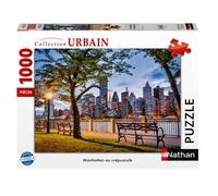 Nathan - Puzzle 1000 pièces - Manhattan au crépuscule - Adultes et Enfants dès 14 Ans - Puzzle de qualité supérieure - Encastrement Parfait - Collection Évasion - 12001530